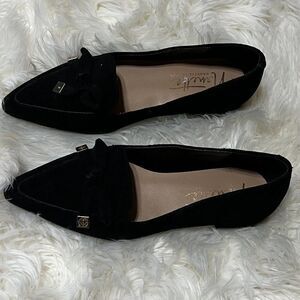 Nanette Lapore Frankie Black Suede Ballet Flat Size 6